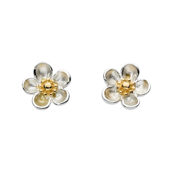 Kit Heath Blossom Woodrose Stud Earrings