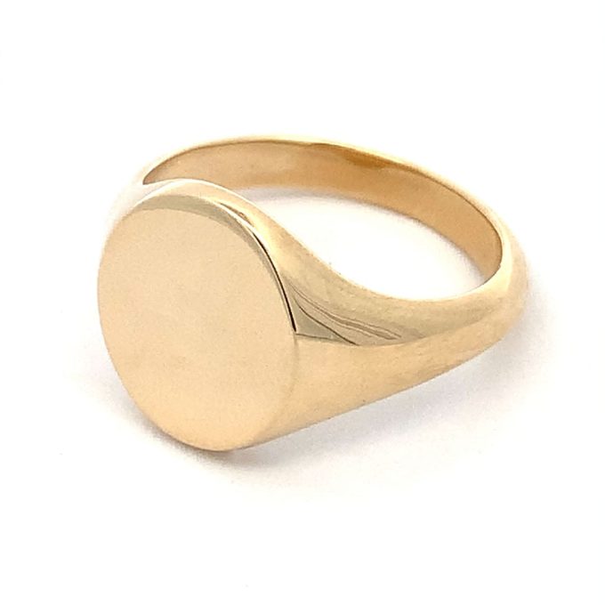(14 x 12mm) 9ct Gold Classic Oxford Signet Ring