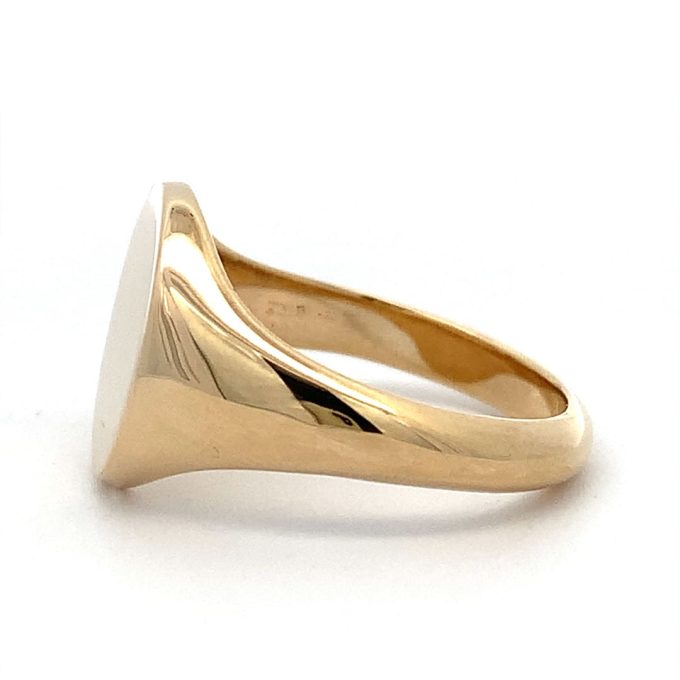 (14 x 12mm) 9ct Gold Classic Oxford Signet Ring