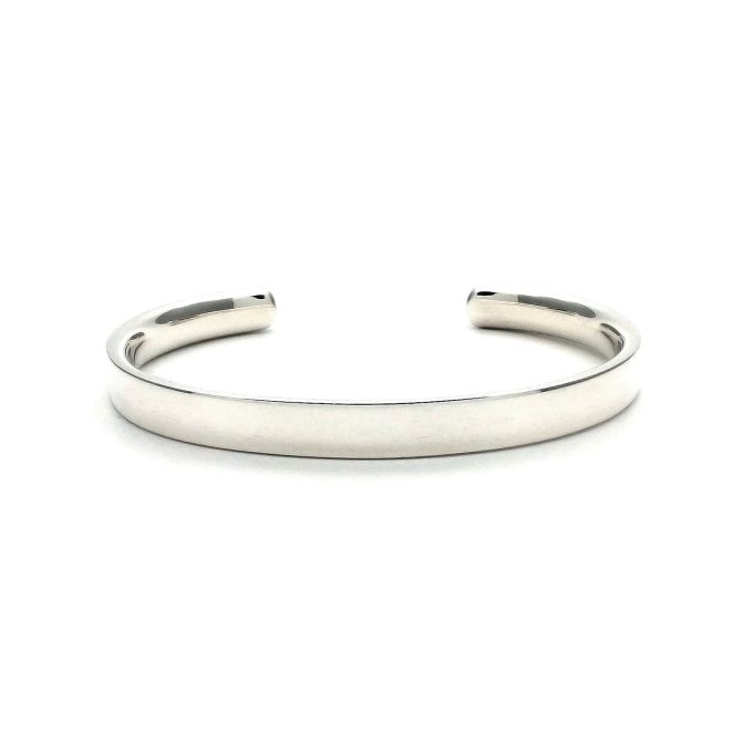 Solid Silver Flat 6mm Cuff