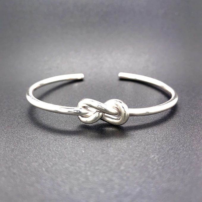 Silver Love Knot Cuff