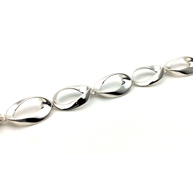 Silver Mobius Link Bracelet