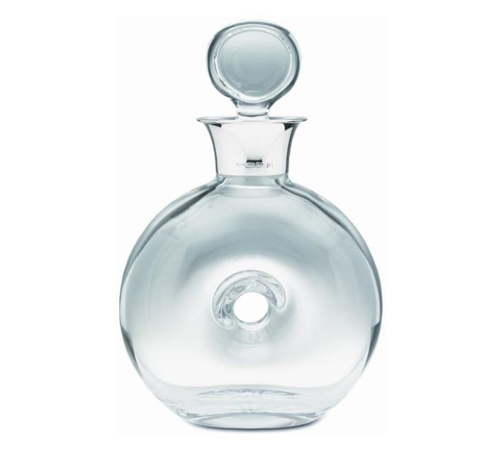 Polo Crystal Glass and Silver Decanter