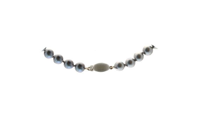 Grey Cultured Pearl Necklace