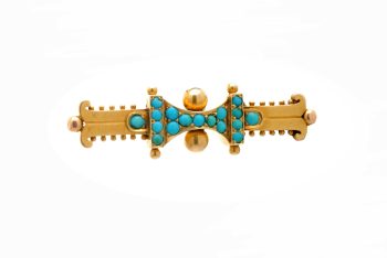 Victorian Turquoise Brooch