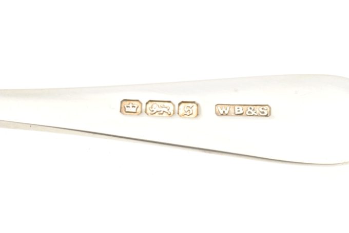 Six Silver Coffee Spoons