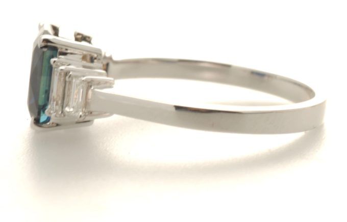 18ct White Gold Sapphire and Diamond