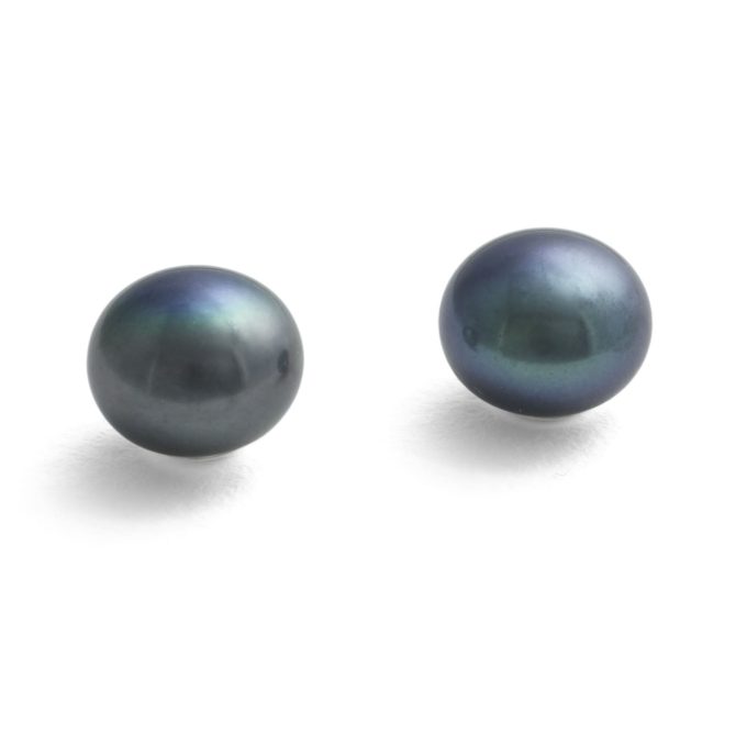 Jersey Pearl 10mm Peacock Stud Earrings