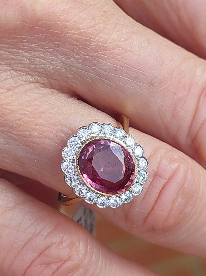 3.49ct Ruby and Diamond Ring