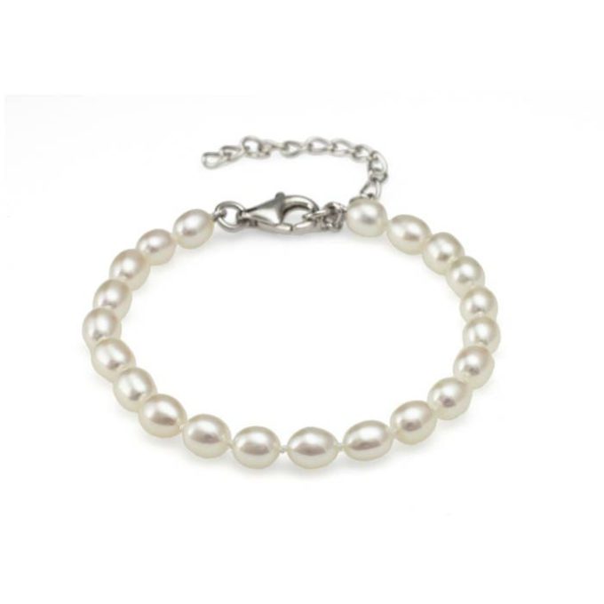 Jersey Pearl Christening Girls Bracelet