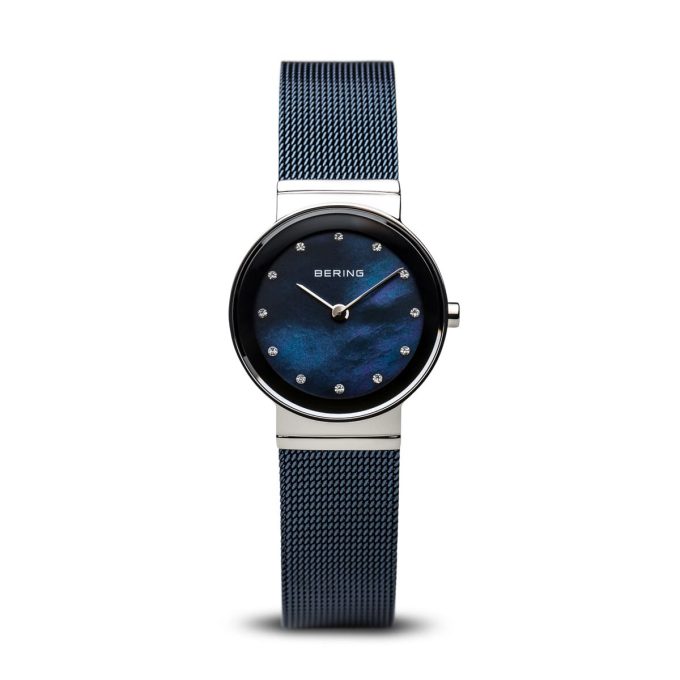 Bering Blue Mesh Mirror Watch 10126-307