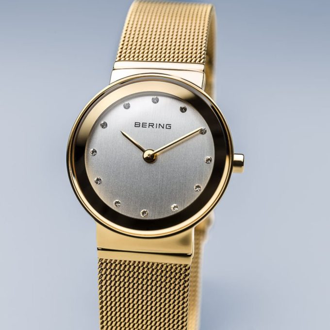 Bering Ladies Gold Mirror Watch 10126-334