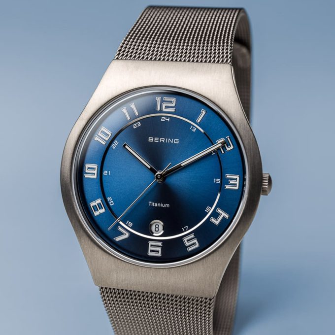 Bering Titanium Blue Watch 11937-078