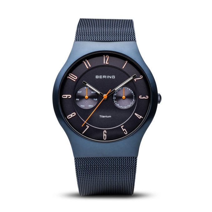Bering Blue Titanium Watch 11939-393