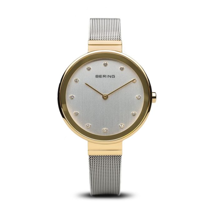 Bering 34mm Gold Mirror Watch 12034-010