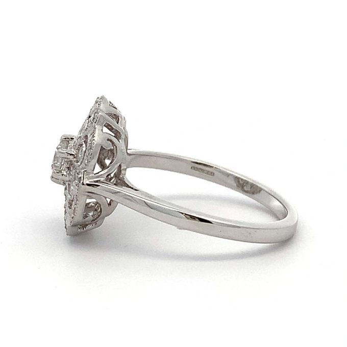 Diamond Snowflake Dress Ring