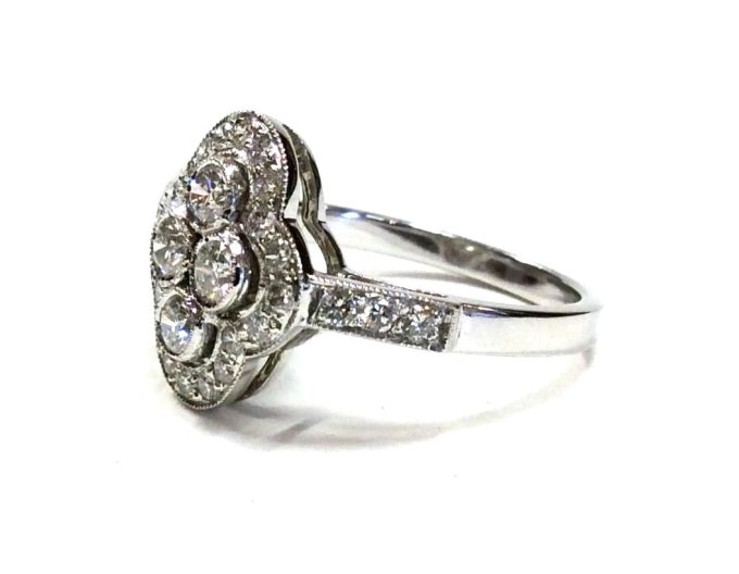 Vintage Style Diamond Dress Ring