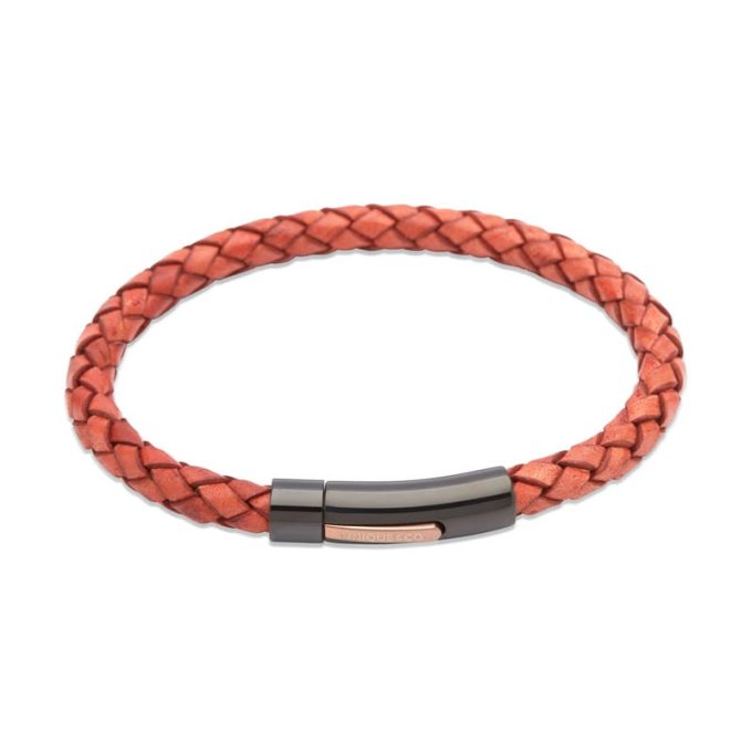 Unique Antique Tan Leather Bracelet
