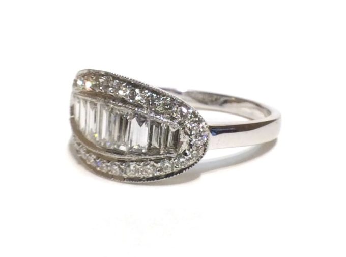 Baguette Diamond Set Dress Ring