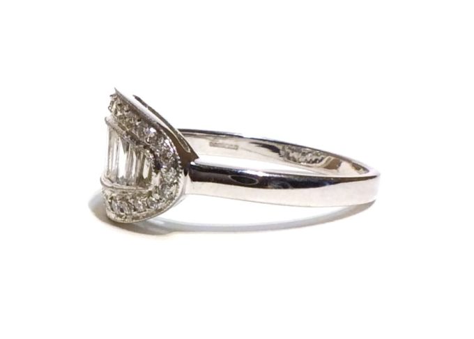 Baguette Diamond Set Dress Ring