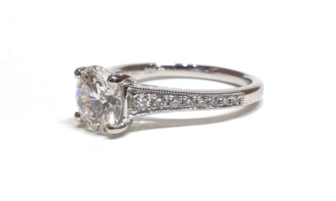 1.12 Carat Platinum Diamond Ring
