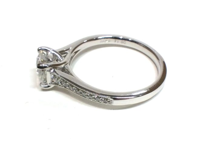 1.12 Carat Platinum Diamond Ring
