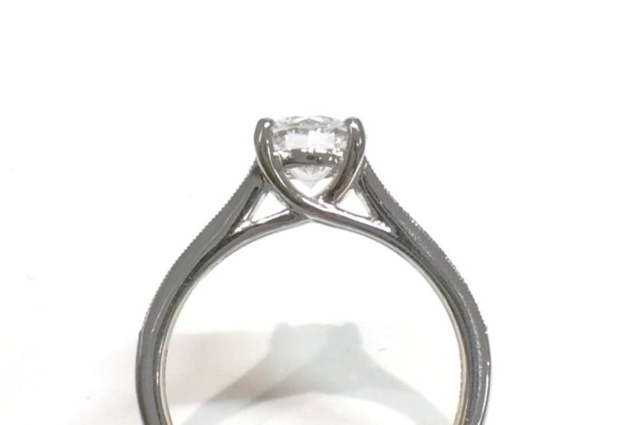1.12 Carat Platinum Diamond Ring