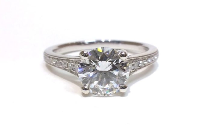 1.12 Carat Platinum Diamond Ring