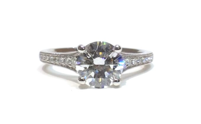 1.12 Carat Platinum Diamond Ring