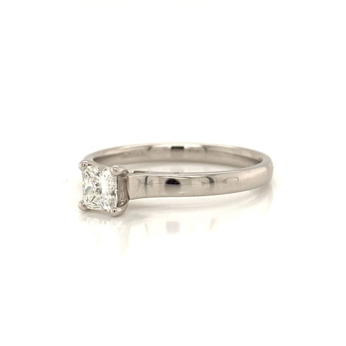 Platinum Princess Cut Solitaire