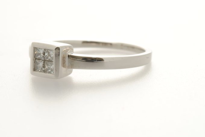 White Gold Diamond Solitaire Ring