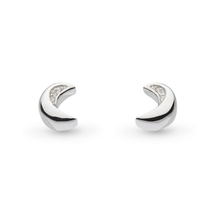 Kit Heath CZ Mini Moon Studs