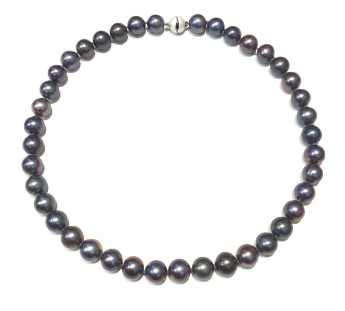 Peacock Pearl 11-13mm Necklace