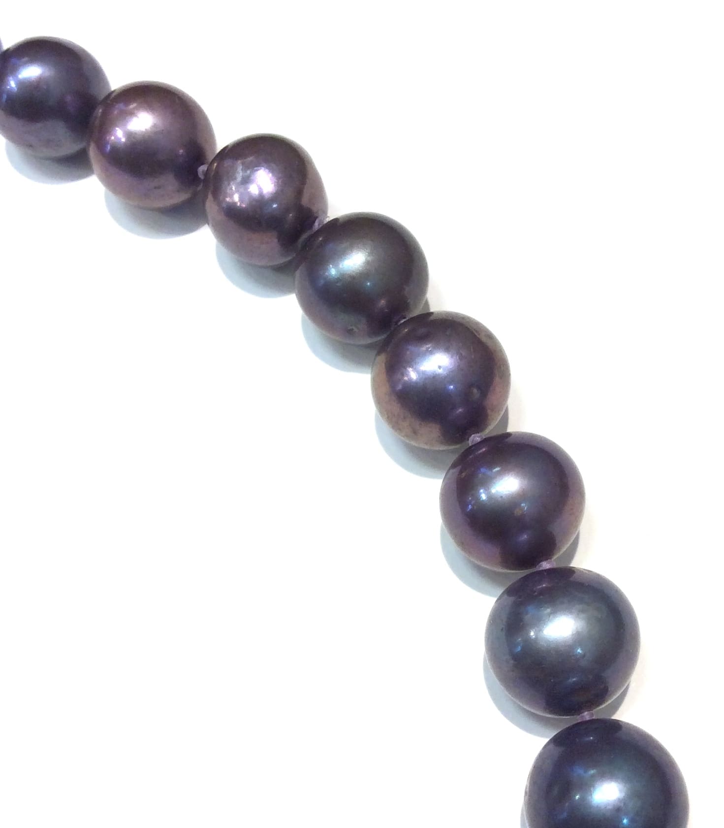 Peacock Pearl 11-13mm Necklace