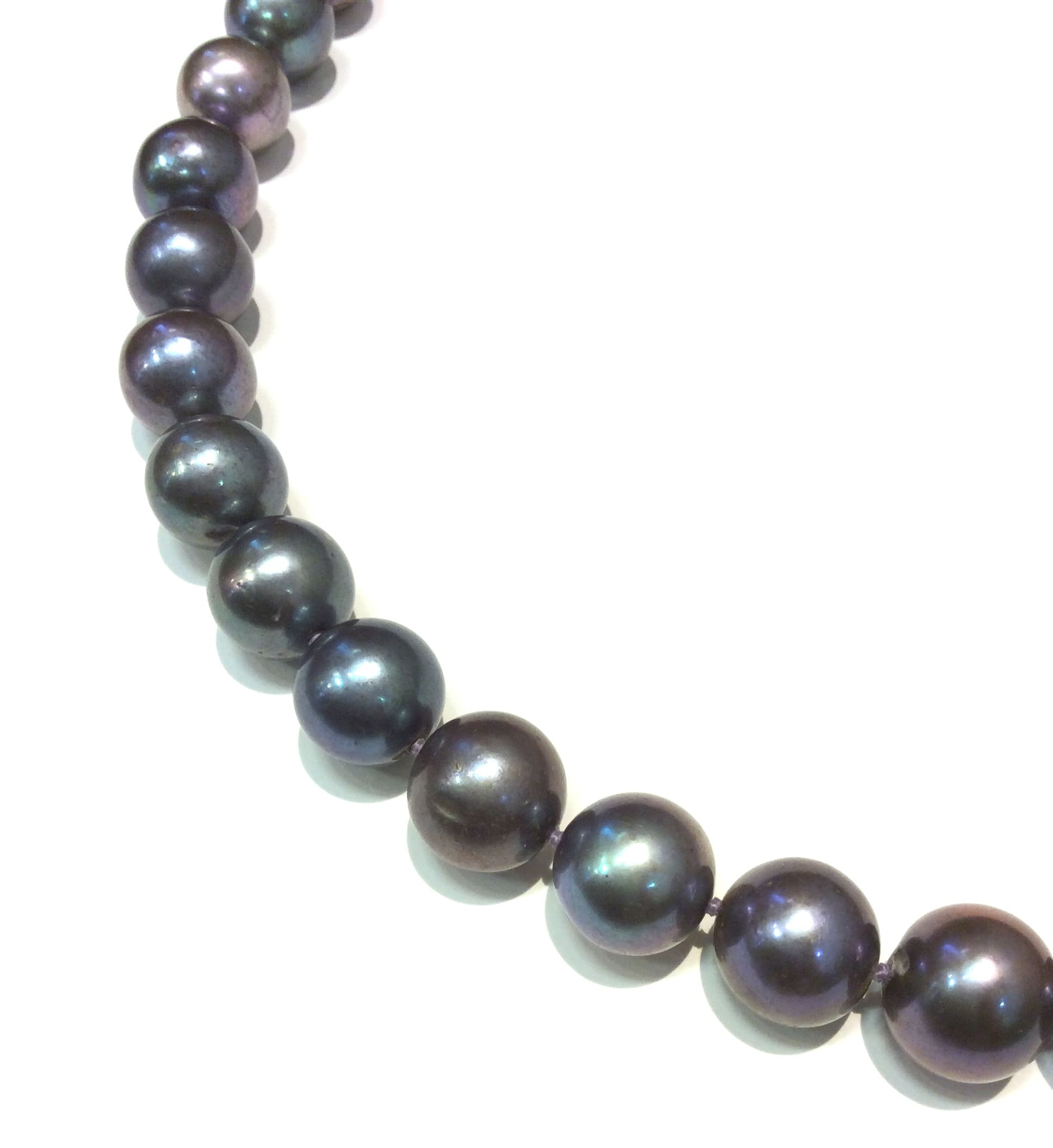 Peacock Pearl 11-13mm Necklace