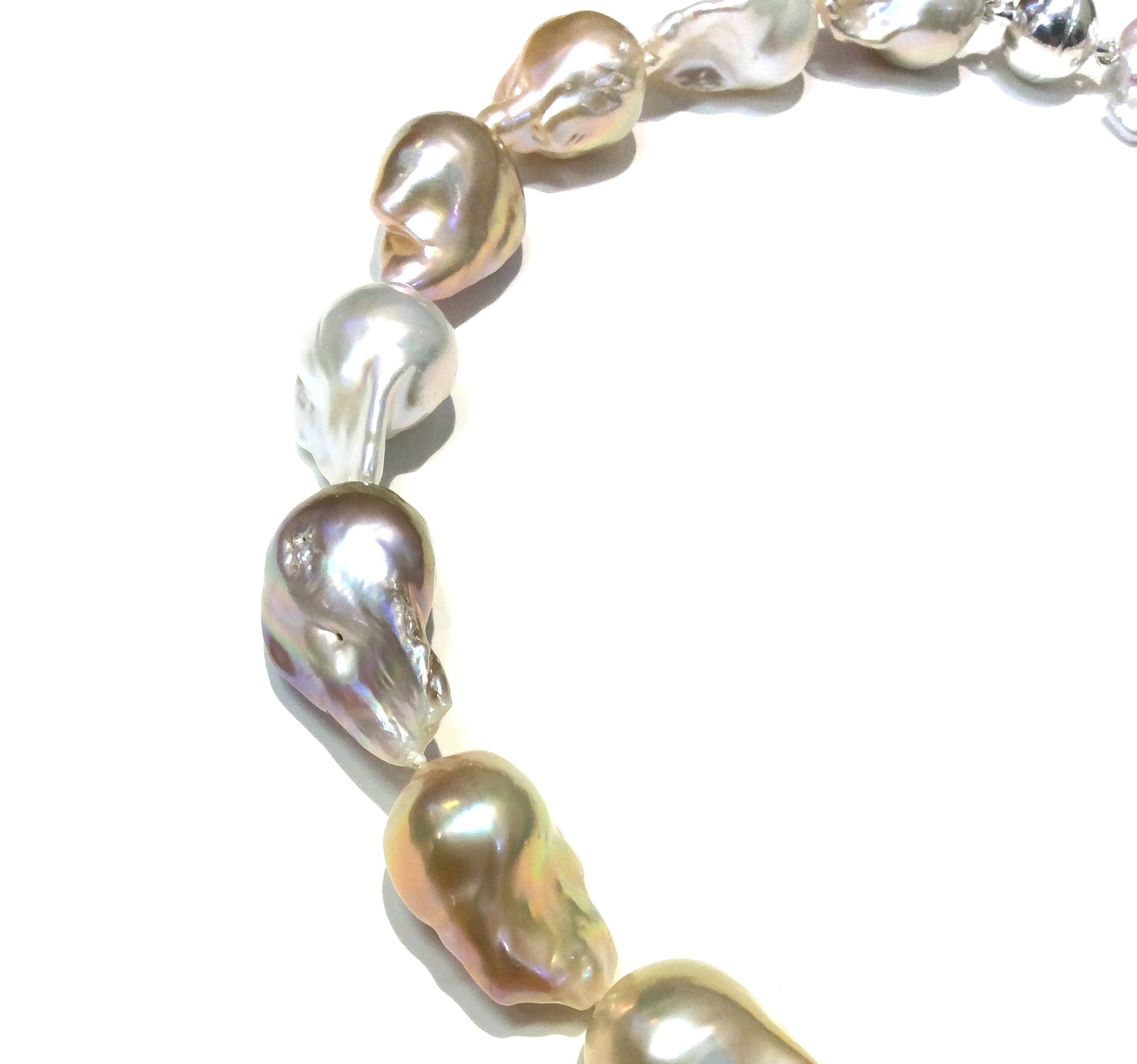 Multi Hue 20 - 30 mm Pearl Necklace