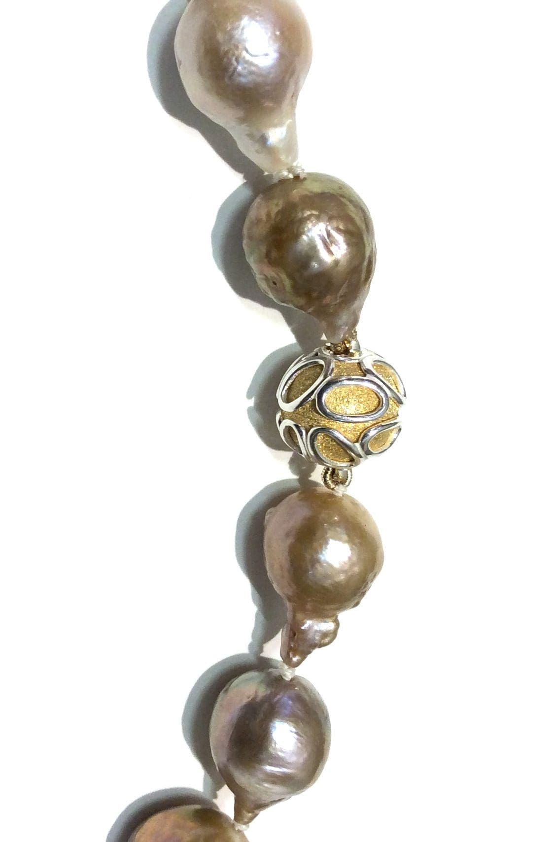 Gold Tones 12-14mm Pearl Necklace