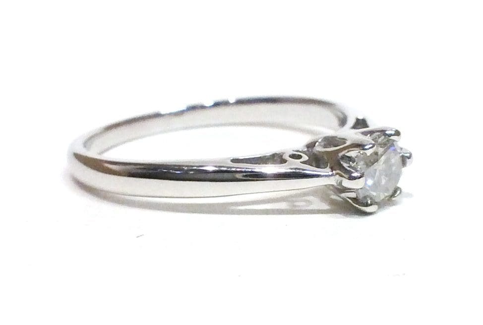 White Gold Diamond Solitaire Ring