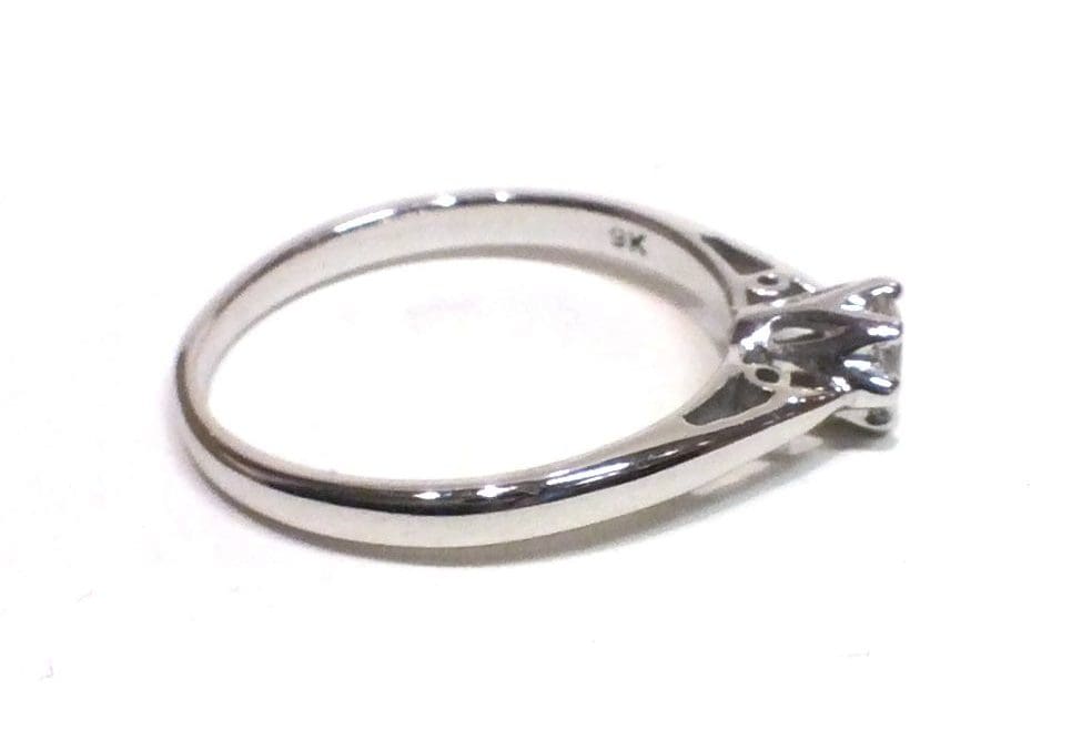 White Gold Diamond Solitaire Ring