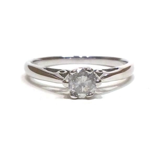 White Gold Diamond Solitaire Ring