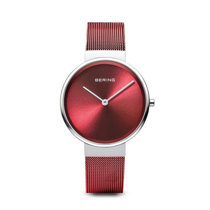Bering Steel and Red Ladies Watch 14531-303