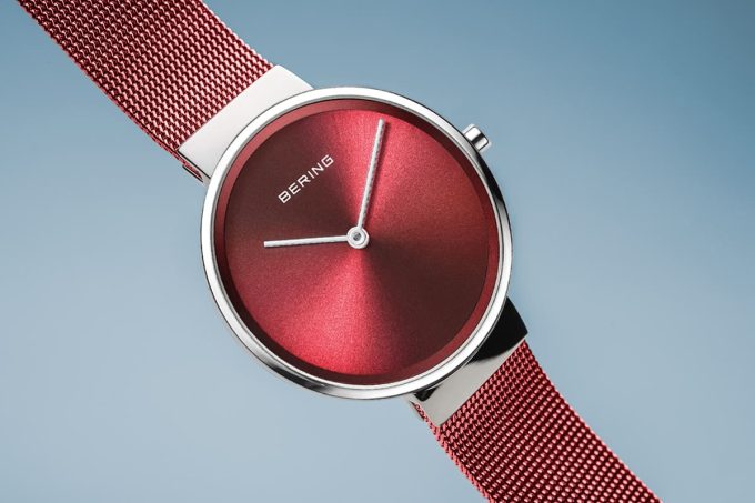 Bering Steel and Red Ladies Watch 14531-303