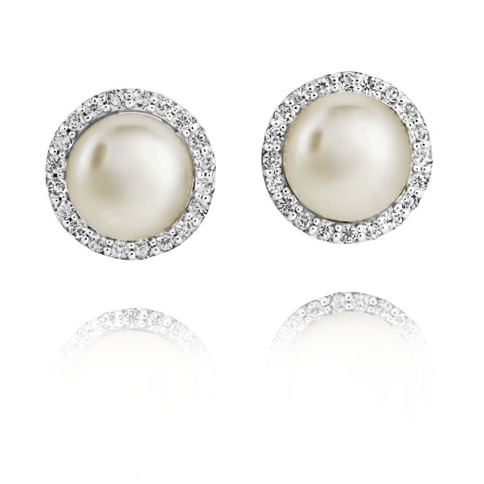 Jersey Pearl Amberley Cluster Stud Earrings