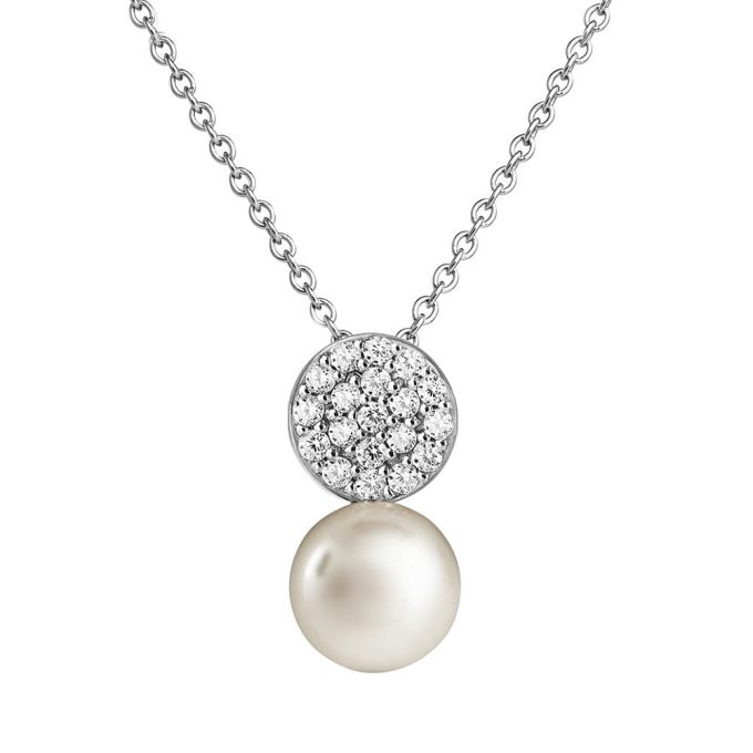 Jersey Pearl Amberley Pave Necklace