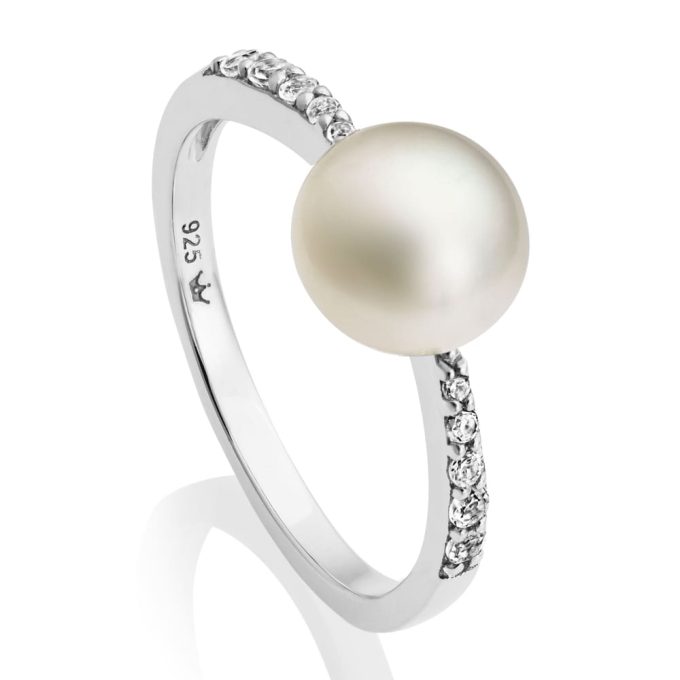 Jersey Pearl Amberley Ring Size P
