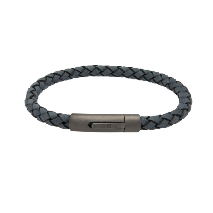 Unique Blue Leather Bracelet