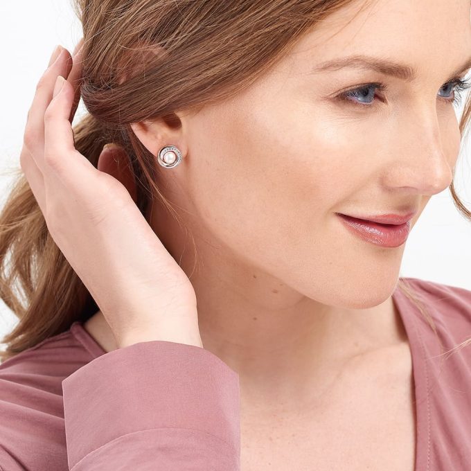 Jersey Pearl Camrose Swirl Earrings