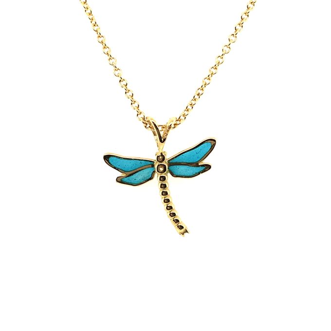 Nicole Barr 18ct Gold Dragonfly