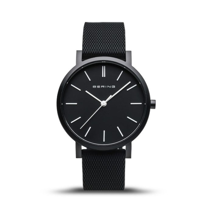 Bering 34mm Black Aurora Watch
