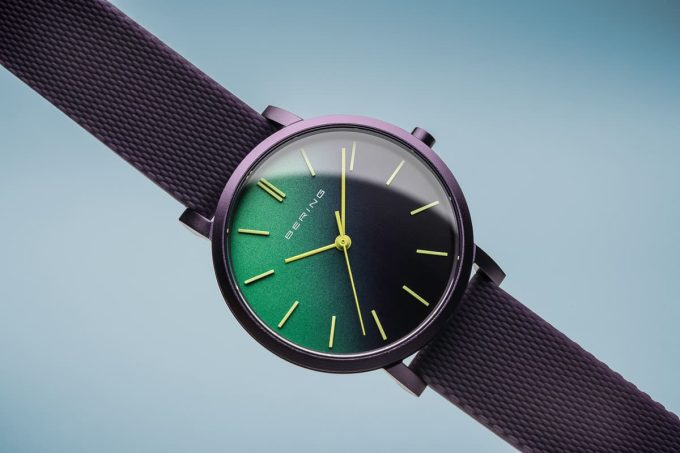 Bering 34mm Purple Aurora Watch